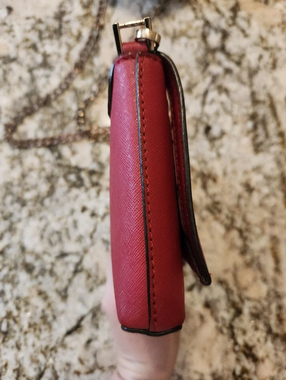 Kate Spade New York Newbury Lane Sally Crossbody Red, Saffiano Leather EUC Purse